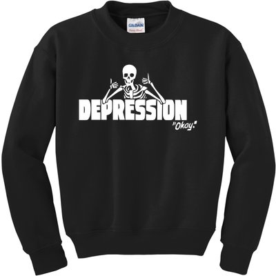 Moonbased The Depression Okay Kids Sweatshirt