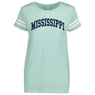 Mississippi Throwback Design Classic Enza Ladies Jersey Football T-Shirt