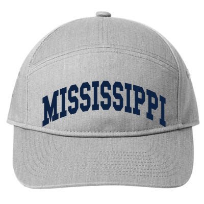 Mississippi Throwback Design Classic 7-Panel Snapback Hat