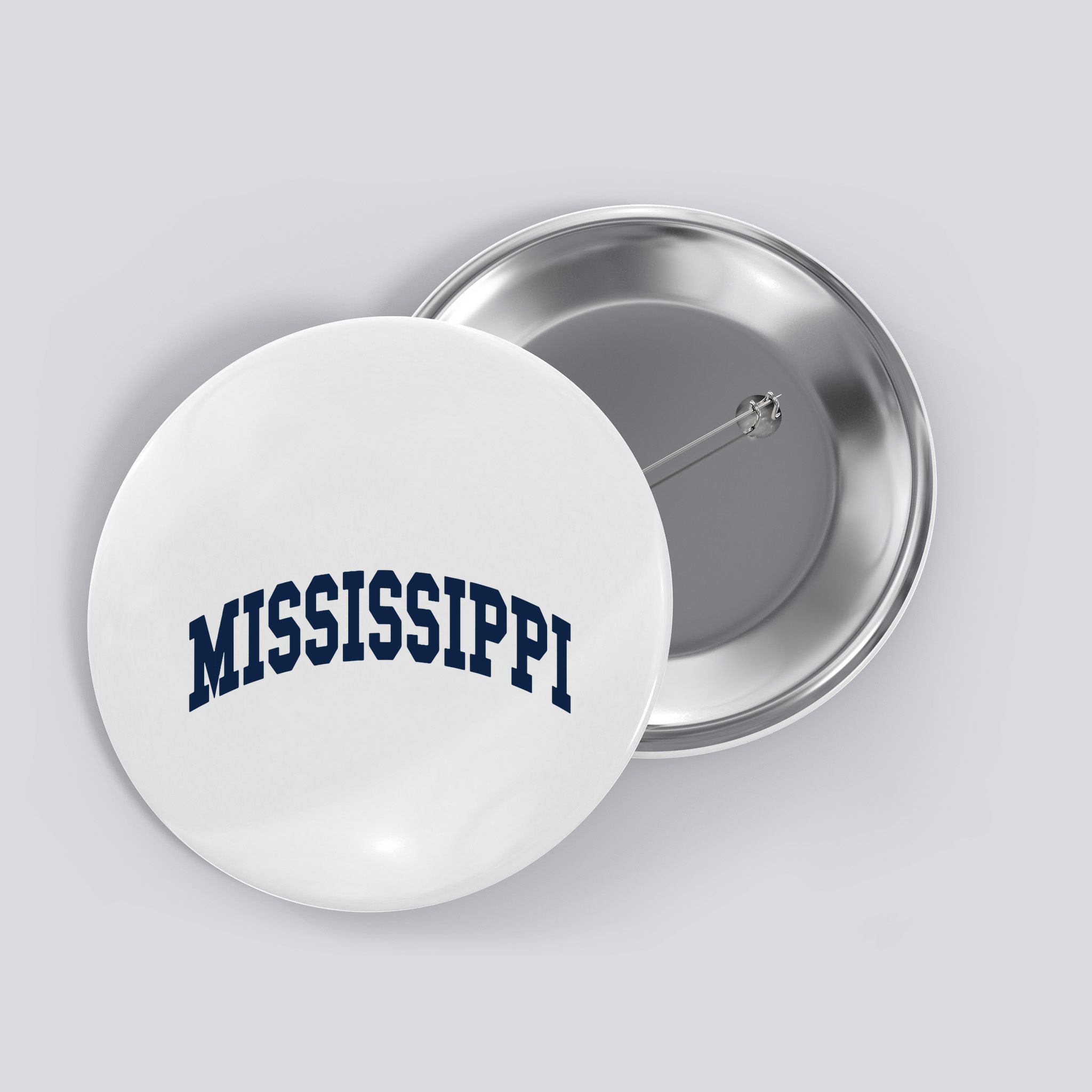 Mississippi Throwback Design Classic Button