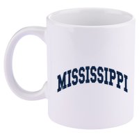 Mississippi Throwback Design Classic 11oz C Handle Ceramic Mug