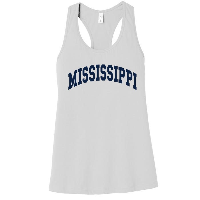 Mississippi Throwback Design Classic Women's Racerback Tank