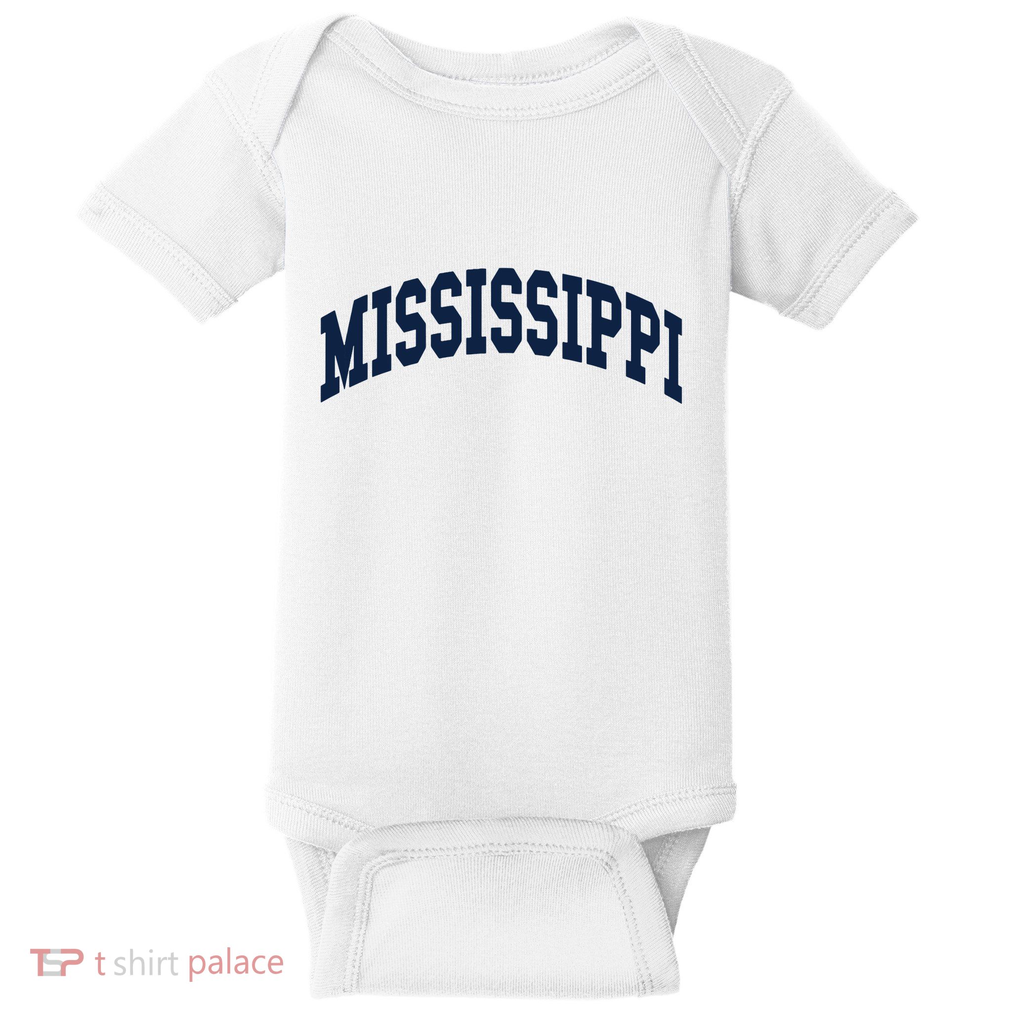 Mississippi Throwback Design Classic Baby Bodysuit