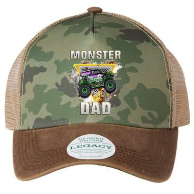 Monster Truck Dad Monster Truck Are My Jam Truck Lovers Legacy Tie Dye Trucker Hat