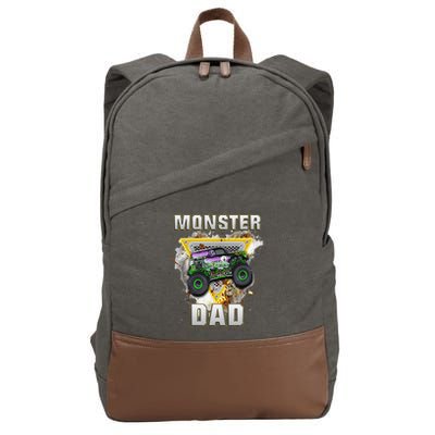 Monster Truck Dad Monster Truck Are My Jam Truck Lovers Cotton Canvas Backpack