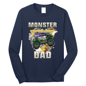 Monster Truck Dad Monster Truck Are My Jam Truck Lovers Long Sleeve Shirt