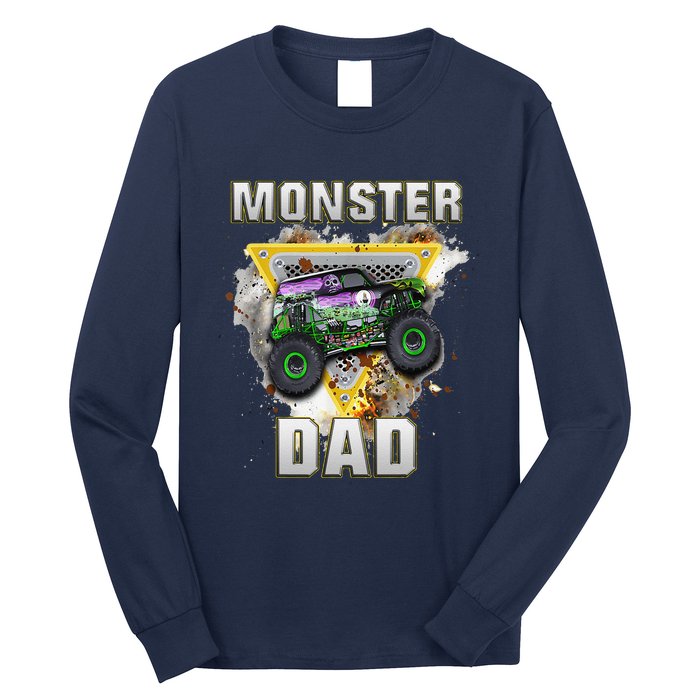 Monster Truck Dad Monster Truck Are My Jam Truck Lovers Long Sleeve Shirt