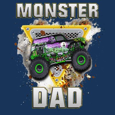 Monster Truck Dad Monster Truck Are My Jam Truck Lovers T-Shirt