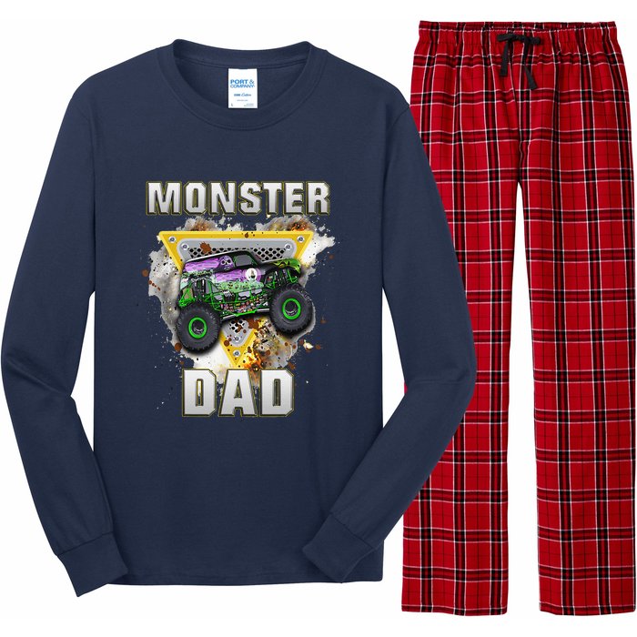 Monster Truck Dad Monster Truck Are My Jam Truck Lovers Long Sleeve Pajama Set