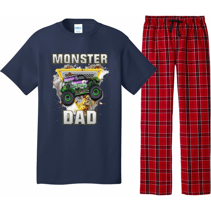 Monster Truck Dad Monster Truck Are My Jam Truck Lovers Pajama Set