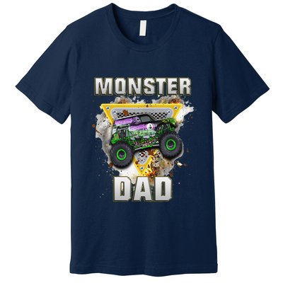 Monster Truck Dad Monster Truck Are My Jam Truck Lovers Premium T-Shirt