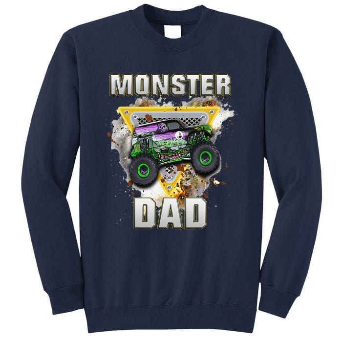 Monster Truck Dad Monster Truck Are My Jam Truck Lovers Tall Sweatshirt