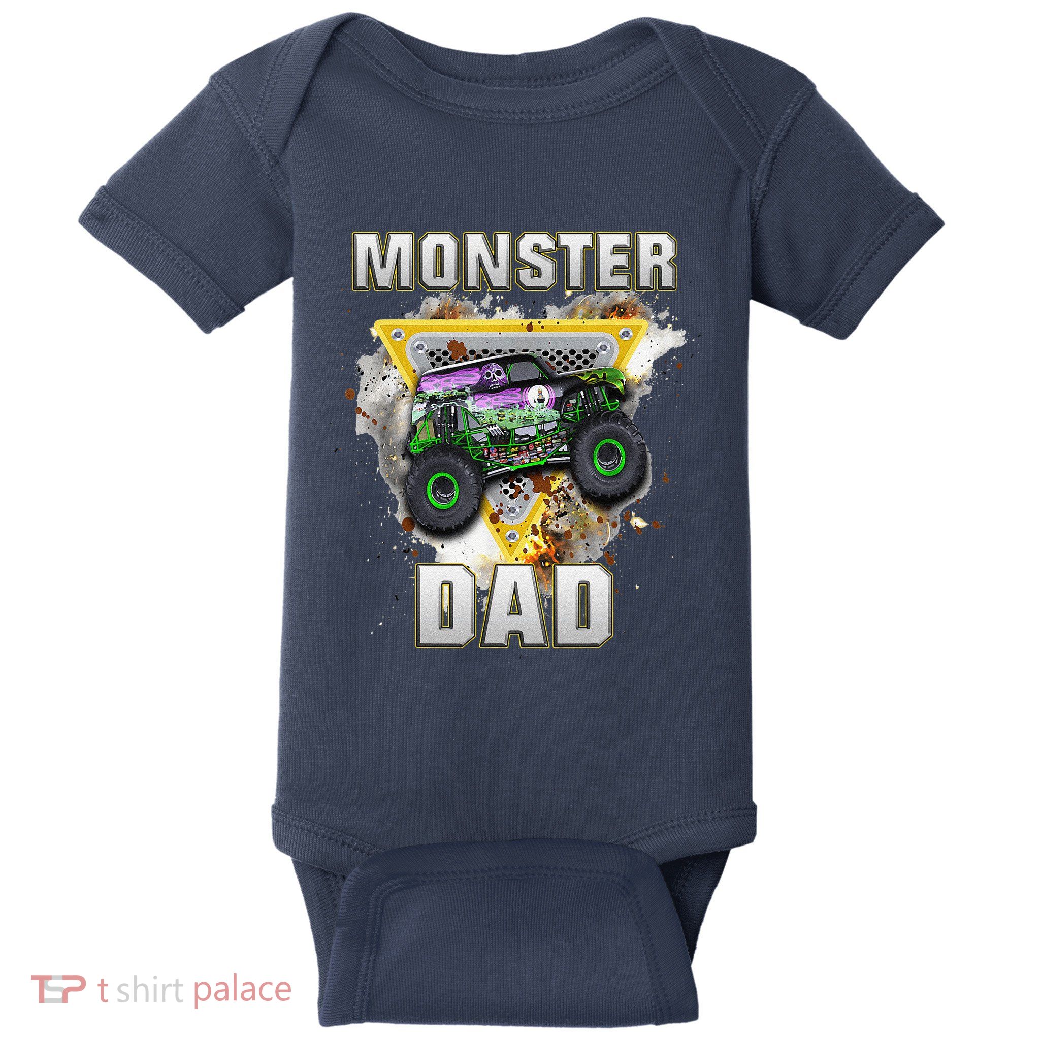 Monster Truck Dad Monster Truck Are My Jam Truck Lovers Baby Bodysuit