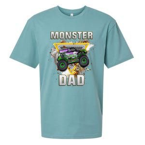 Monster Truck Dad Monster Truck Are My Jam Truck Lovers Sueded Cloud Jersey T-Shirt