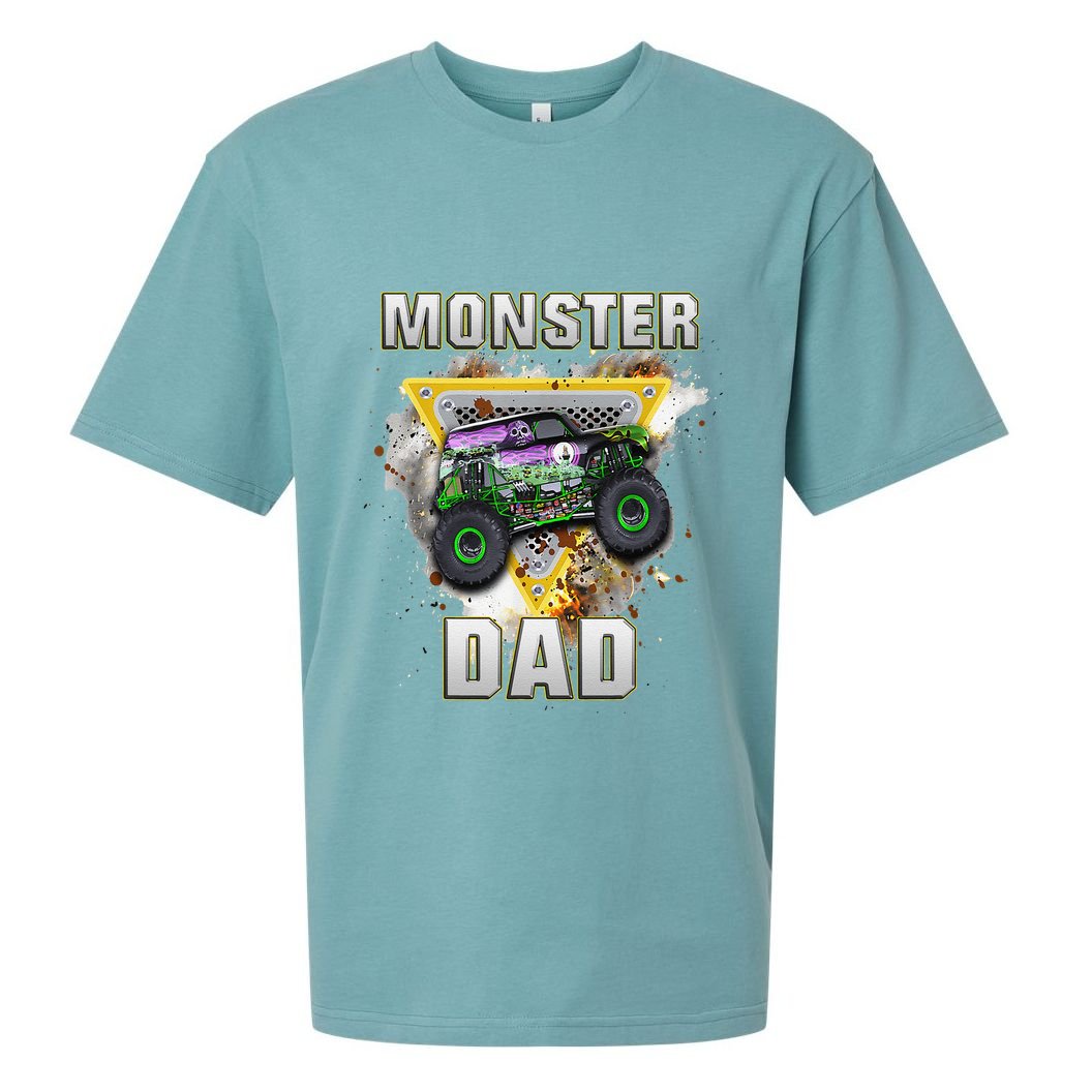 Monster Truck Dad Monster Truck Are My Jam Truck Lovers Sueded Cloud Jersey T-Shirt