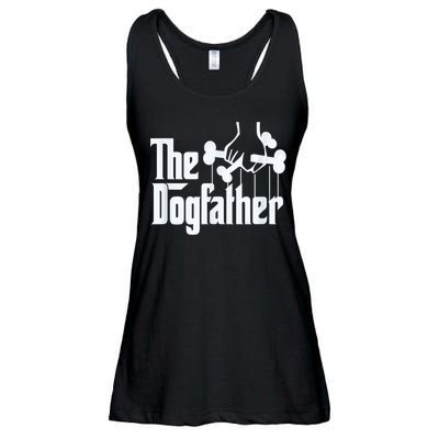 Men The Dogfather Dachshund Funny Father Gift Ladies Essential Flowy Tank