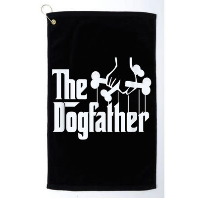 Men The Dogfather Dachshund Funny Father Gift Golf Towel