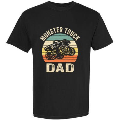 Monster Truck Dad Retro Vintage Monster Truck Garment-Dyed Heavyweight T-Shirt