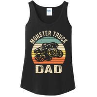 Monster Truck Dad Retro Vintage Monster Truck Ladies Essential Tank