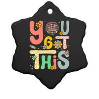 Motivational Testing Day Teacher Student Ceramic Star Ornament