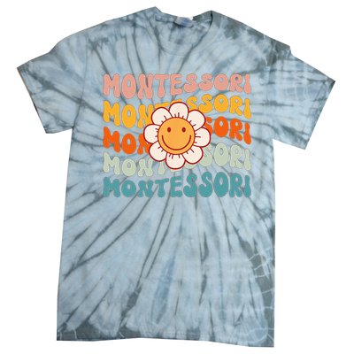 Montessori Teacher Daisy Colorful Tie-Dye T-Shirt