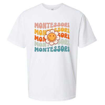 Montessori Teacher Daisy Colorful Sueded Cloud Jersey T-Shirt