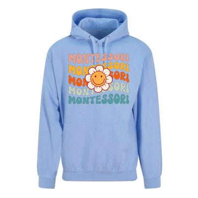 Montessori Teacher Daisy Colorful Unisex Surf Hoodie