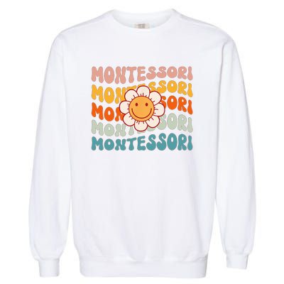 Montessori Teacher Daisy Colorful Garment-Dyed Sweatshirt