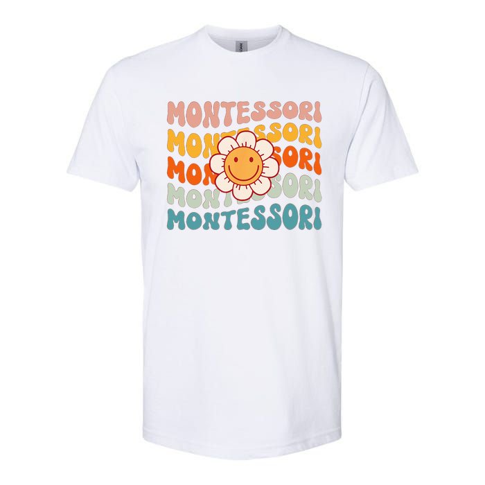 Montessori Teacher Daisy Colorful Softstyle CVC T-Shirt