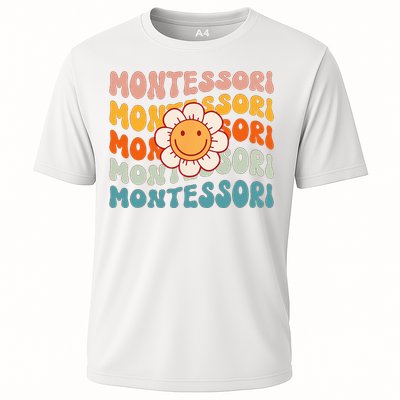 Montessori Teacher Daisy Colorful Cooling Performance Crew T-Shirt