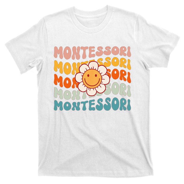 Montessori Teacher Daisy Colorful T-Shirt