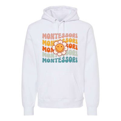 Montessori Teacher Daisy Colorful Premium Hoodie