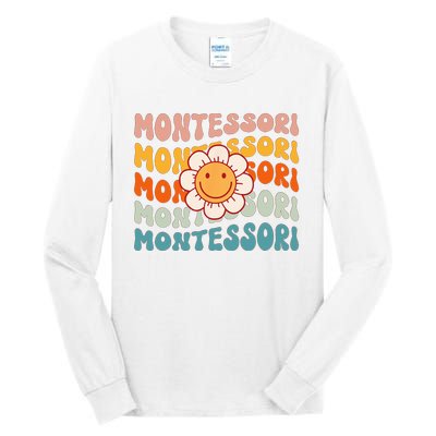 Montessori Teacher Daisy Colorful Tall Long Sleeve T-Shirt