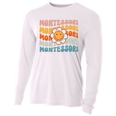 Montessori Teacher Daisy Colorful Cooling Performance Long Sleeve Crew