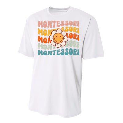 Montessori Teacher Daisy Colorful Performance Sprint T-Shirt