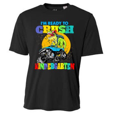 Monster Truck Dinosaur Im Ready To Crush Kindergarten Cooling Performance Crew T-Shirt