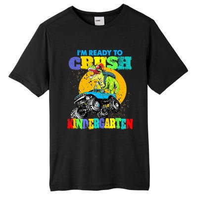 Monster Truck Dinosaur Im Ready To Crush Kindergarten Tall Fusion ChromaSoft Performance T-Shirt