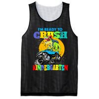 Monster Truck Dinosaur Im Ready To Crush Kindergarten Mesh Reversible Basketball Jersey Tank