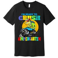 Monster Truck Dinosaur Im Ready To Crush Kindergarten Premium T-Shirt