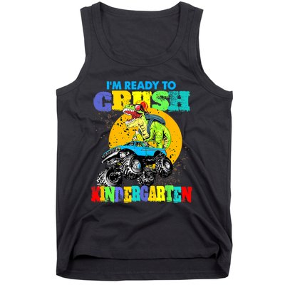 Monster Truck Dinosaur Im Ready To Crush Kindergarten Tank Top