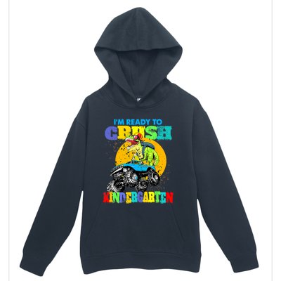 Monster Truck Dinosaur Im Ready To Crush Kindergarten Urban Pullover Hoodie