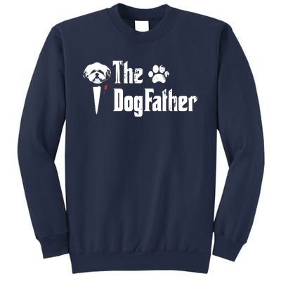 Men The Dogfather Shih Tzu Dog Dad Fathers Day Gift Sweatshirt