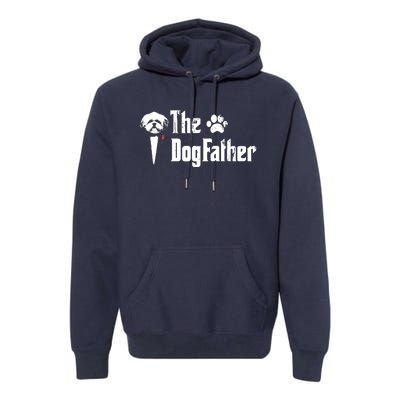 Men The Dogfather Shih Tzu Dog Dad Fathers Day Gift Premium Hoodie