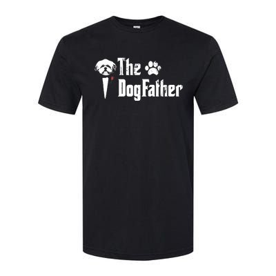 Men The Dogfather Shih Tzu Dog Dad Fathers Day Gift Softstyle CVC T-Shirt