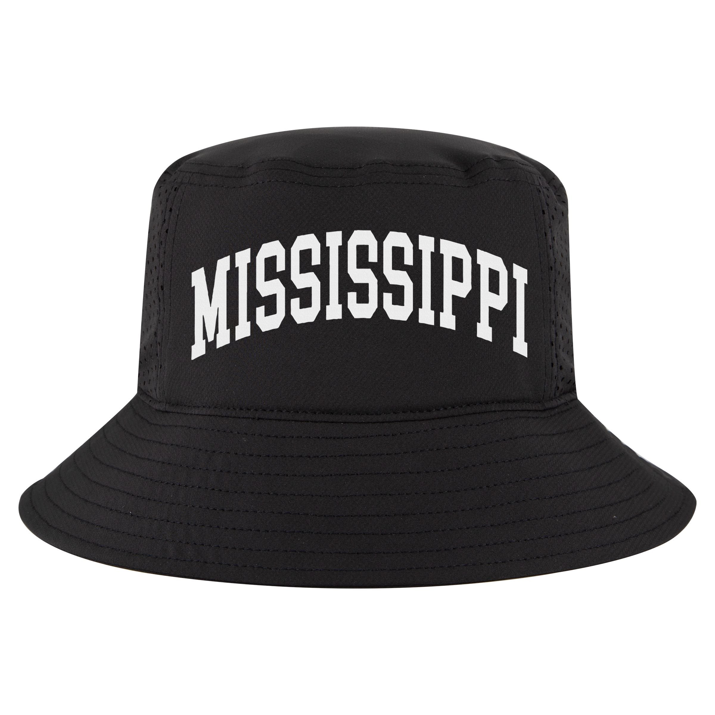 Mississippi Throwback Design Print Classic Cool Comfort Performance Bucket Hat