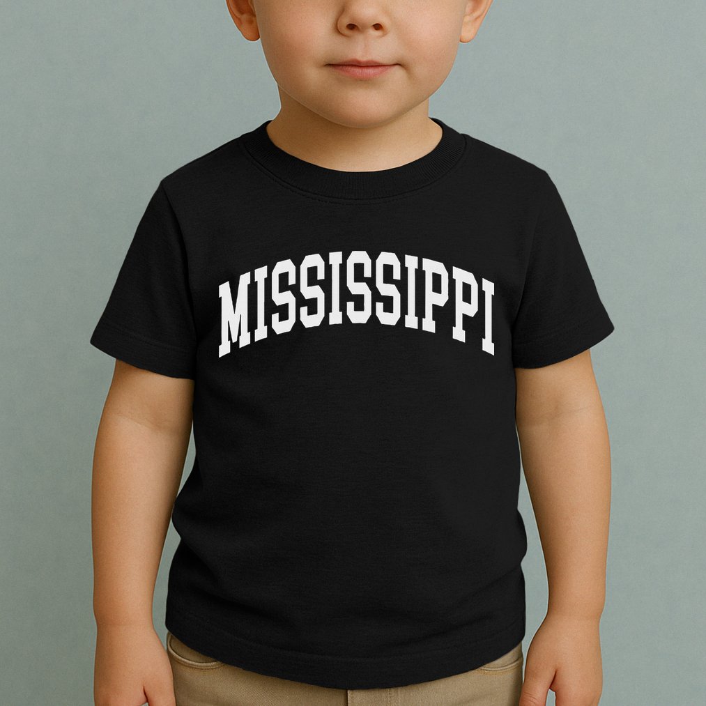 Mississippi Throwback Design Print Classic Toddler T-Shirt