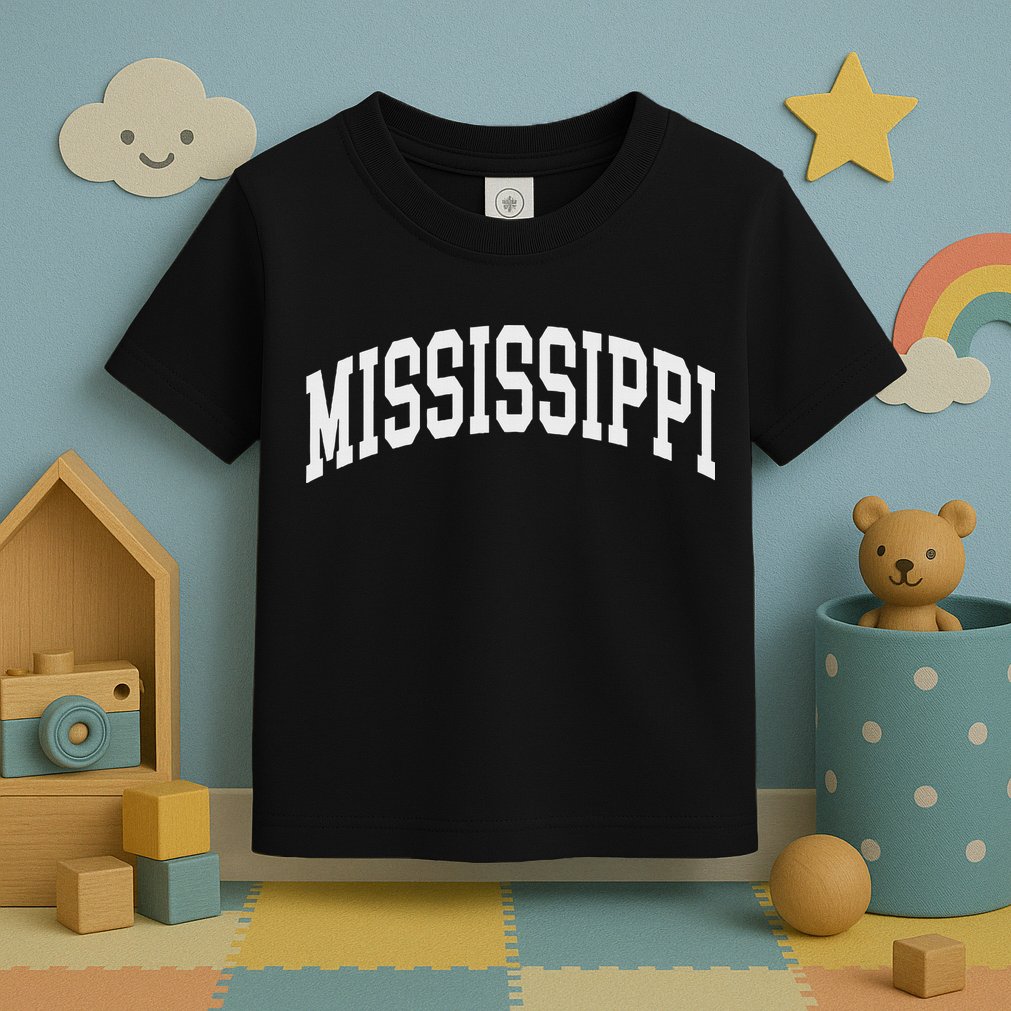 Mississippi Throwback Design Print Classic Toddler T-Shirt