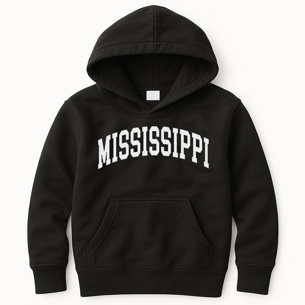 Mississippi Throwback Design Print Classic Kids Hoodie