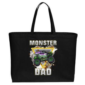 Monster Truck Dad Monster Truck Are My Jam Truck Lovers Cotton Canvas Jumbo Tote