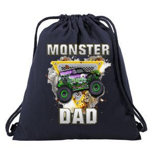 Monster Truck Dad Monster Truck Are My Jam Truck Lovers Drawstring Bag